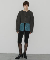 【room153】2wayチャンキークロップドニット