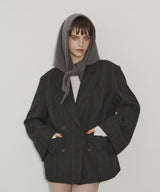 【一部カラー予約】【room153】トライアングルニットスカーフ