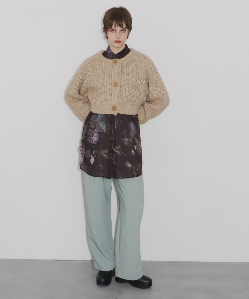 【room153】2wayチャンキークロップドニット