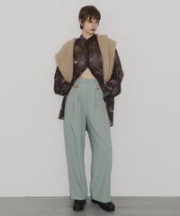 【room153】ハイウエストタックパンツ