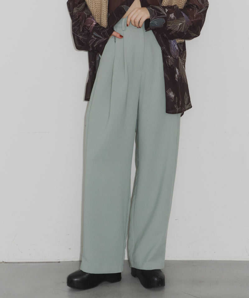 【room153】ハイウエストタックパンツ