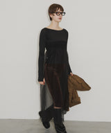 【room153】オーガンジーギャザーワンピース