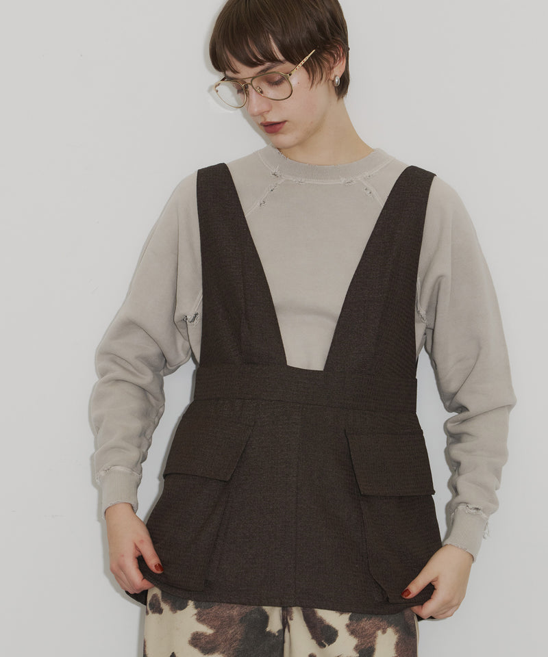 【room153】ビックポケットエプロントップス