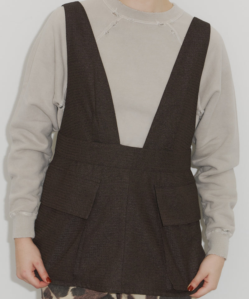 【room153】ビックポケットエプロントップス