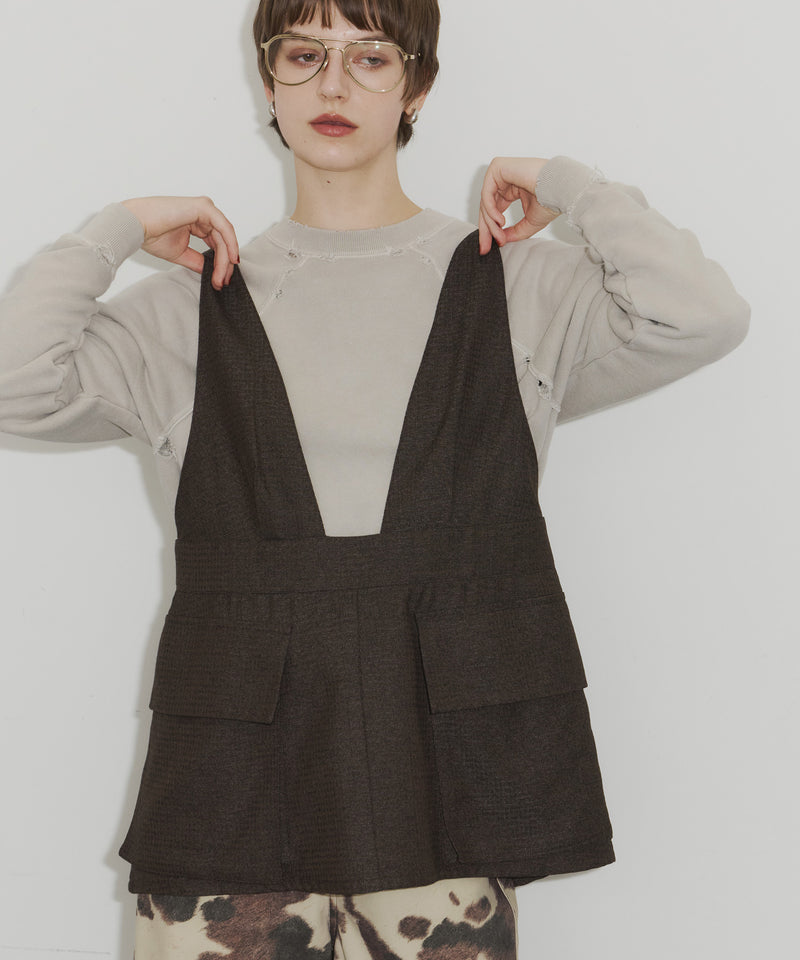 【room153】ビックポケットエプロントップス