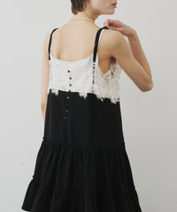 【予約】モチーフレースAラインキャミチュニック