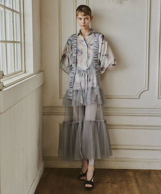 【予約】【J1U by LA BELLE ETUDE】シースルーボリュームチュールデザインジレ