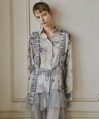 【REVIVAL】オリジナルvintageフラワープリントリラックスシャツ