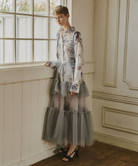 【予約】【J1U by LA BELLE ETUDE】シースルーボリュームチュールデザインジレ