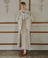 【予約開始待ち】カーブスリーブボウタイリボンショートトレンチ