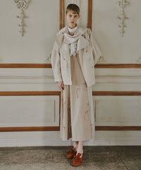 【予約開始待ち】カーブスリーブボウタイリボンショートトレンチ