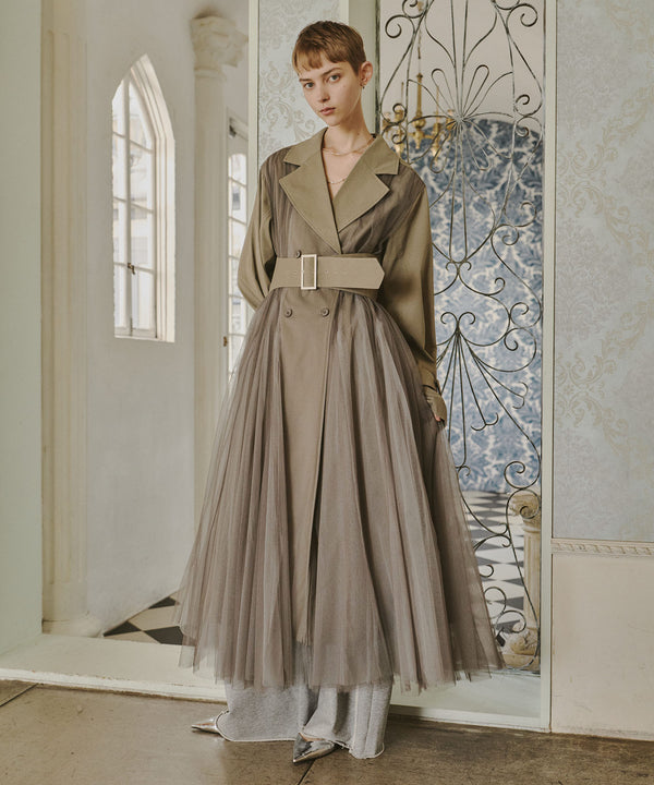 チュールボリュームフリルアシンメトリーキャミチュニック チュールボリュームフリルアシンメトリーキャミチュニック/155cm – LA