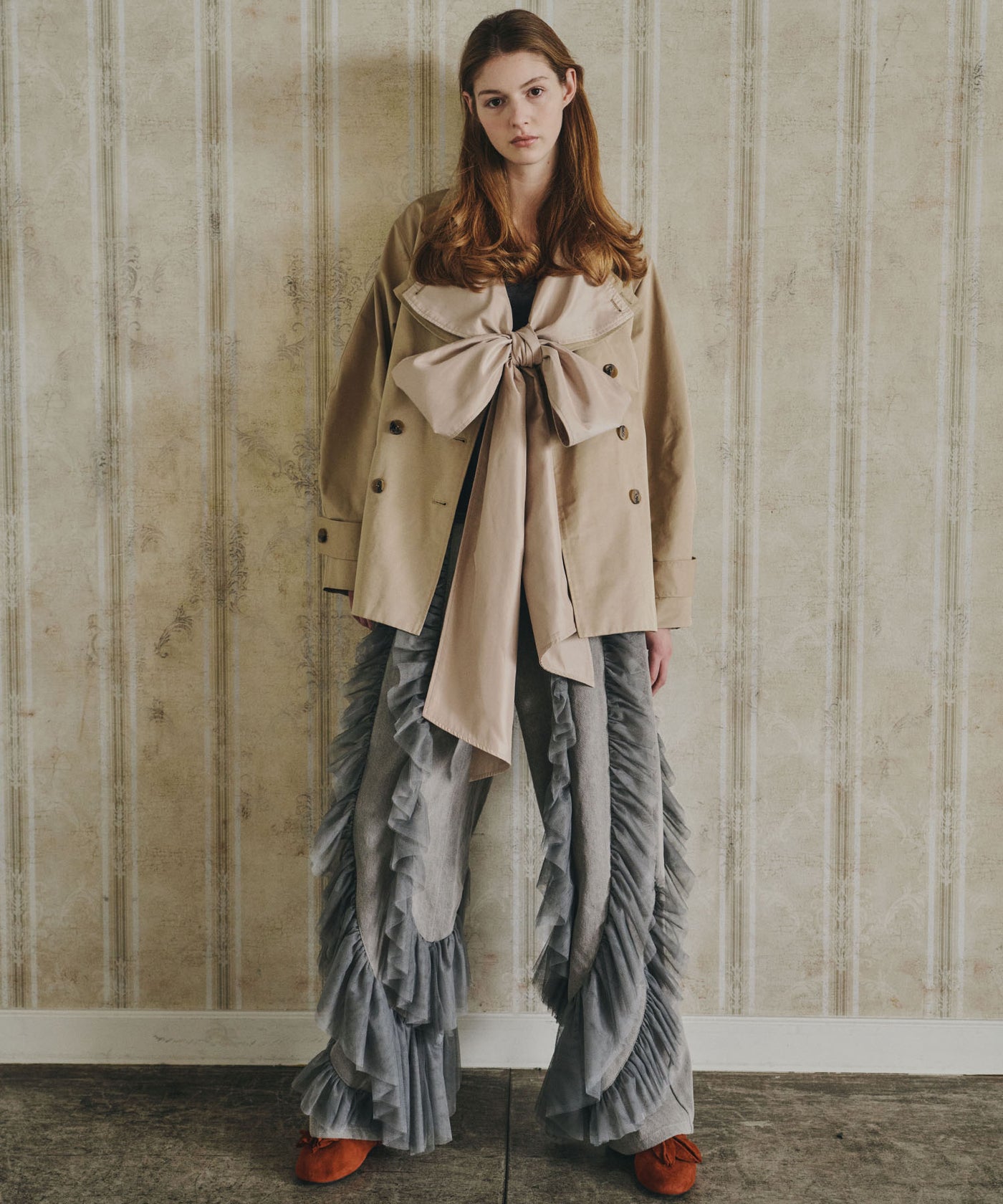 再入荷】デニム×ギャザーチュールパンツ – LA BELLE ETUDE online store