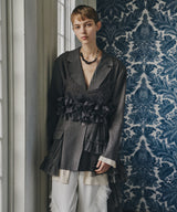 【予約開始待ち】アシンメトリーチュールドッキングテーラードJK