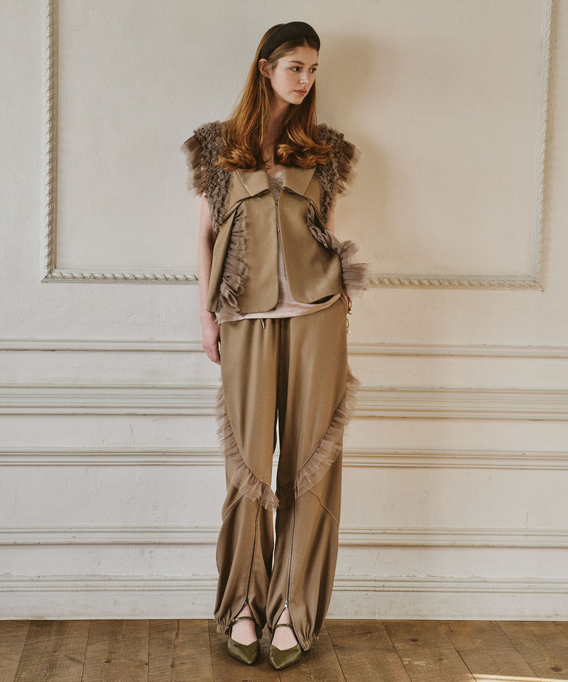 一部カラー予約】【J1U by LA BELLE ETUDE】フロント裾ZIPチュール