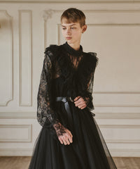 【予約】2WAY総レースVネックオーバーTOPS