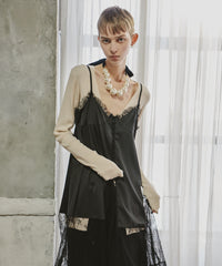 バックスリットリブカーディガン