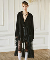 【予約開始待ち】アシンメトリーチュールドッキングテーラードJK