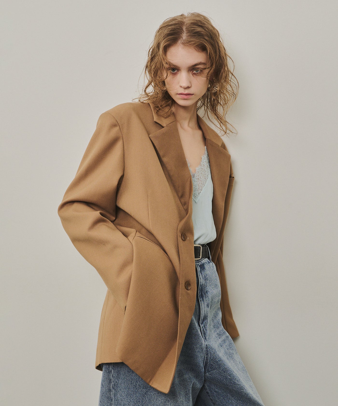 アシンメトリーデザインジャケット – LA BELLE ETUDE online store