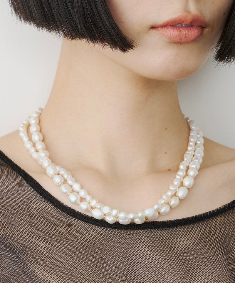【loni】Simple Pearl Necklace