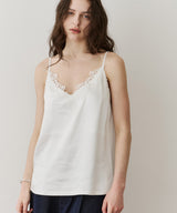 【予約開始待ち】レースモチーフマットサテンキャミ