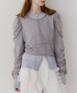 【予約】【J1U by LA BELLE ETUDE】シアーチュールSETカーディガン