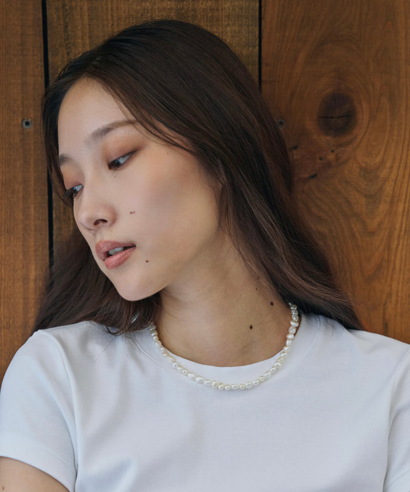 【予約】【loni】Simple Pearl Necklace