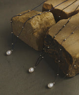 【loni】 Silver925 Silk Cord Pearl Necklace