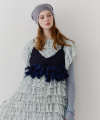 【J1U by LA BELLE ETUDE】メニーリボンニットビスチェ