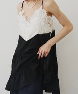 【予約】モチーフレースAラインキャミチュニック