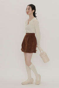 【GIUNON】long sleeve rib tops / ロングスリーブリブトップス