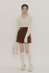 【GIUNON】long sleeve rib tops / ロングスリーブリブトップス