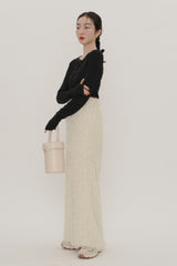 【GIUNON】long sleeve rib tops / ロングスリーブリブトップス