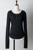 【GIUNON】long sleeve rib tops / ロングスリーブリブトップス