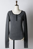 【GIUNON】long sleeve rib tops / ロングスリーブリブトップス
