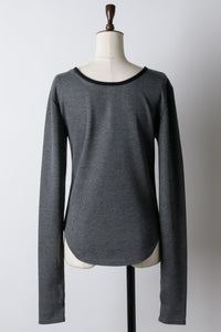 【GIUNON】long sleeve rib tops / ロングスリーブリブトップス