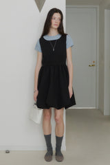 【GIUNON】scallop pile puff t-shirt / スカラップパイルパフTシャツ