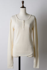 【GIUNON】long sleeve rib tops / ロングスリーブリブトップス