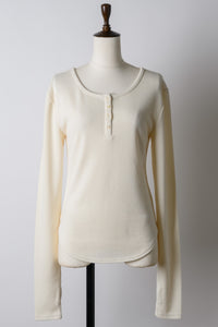 【GIUNON】long sleeve rib tops / ロングスリーブリブトップス
