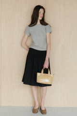 【GIUNON】scallop pile puff t-shirt / スカラップパイルパフTシャツ
