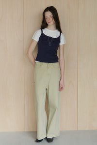 【GIUNON】scallop pile puff t-shirt / スカラップパイルパフTシャツ