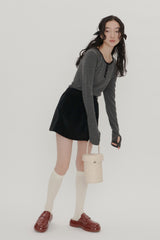 【GIUNON】long sleeve rib tops / ロングスリーブリブトップス