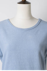 【GIUNON】scallop pile puff t-shirt / スカラップパイルパフTシャツ