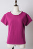 【GIUNON】scallop pile puff t-shirt / スカラップパイルパフTシャツ
