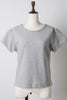 【GIUNON】scallop pile puff t-shirt / スカラップパイルパフTシャツ