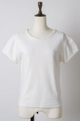 【GIUNON】scallop pile puff t-shirt / スカラップパイルパフTシャツ