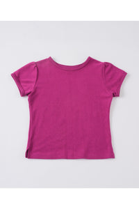 【GIUNON】scallop pile puff t-shirt / スカラップパイルパフTシャツ