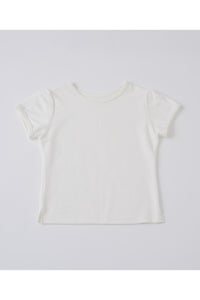 【GIUNON】scallop pile puff t-shirt / スカラップパイルパフTシャツ
