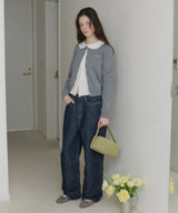 【GIUNON】wide stitch adjustable denim / ワイドステッチアジャスタブルデニム