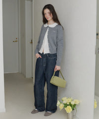 【GIUNON】wide stitch adjustable denim / ワイドステッチアジャスタブルデニム